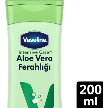 Vaseline Vucut Losyonu Aloe Vera Ferahl Kuru Ciltler cin 200