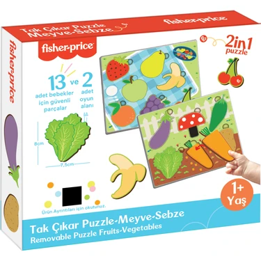 Diytoy Fisher-Price Tak Çıkar Puzzle