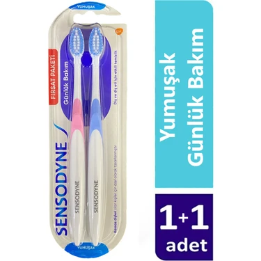 Sensodyne 1+1 Yumuşak Kıllı Diş Fırçası Günlük Bakım İçin Özel