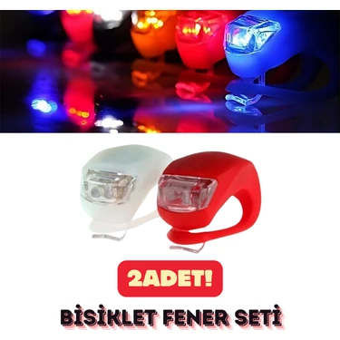Vekorr Çok Yönlü LED Işık Fener Seti 2 Adet Motosiklet Scooter Bisiklet İçin Güvenlik