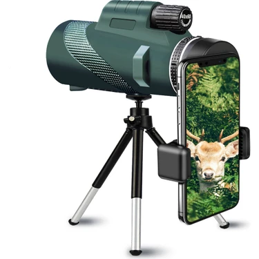 80X100 Hd Zoom 5000M Monoküler Teleskop Taşınabilir Dürbün Uzun Menzilli Teleskop Avcılık Spor