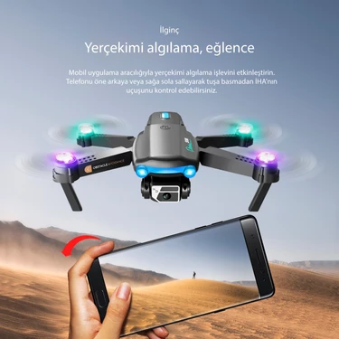 Piha S98 Drone Fırçasız Motor 2 Batarya ile 30 Dakika Uçuş Süresi Wifi 1080P Hd Çift Kameralı