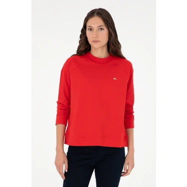 U.s. Polo Assn. Kadın Kırmızı Sweatshirt