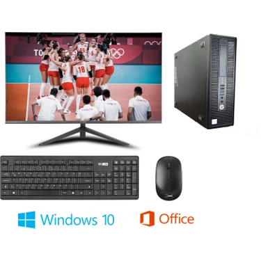 Hp Elitedesk 800 I5 4.nesil 16 GB Ram 500 GB SSD 27" Klavye Mouse Set Windows ve Office Kurulu