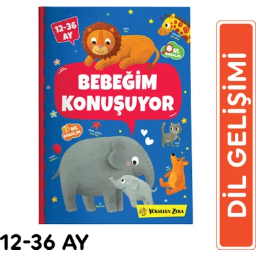 Bebeğim Konuşuyor: 0-2 Yaş Arası Dil ve Bilişsel Gelişimi Destekleyen Bebek Kitapları Seti (12-36