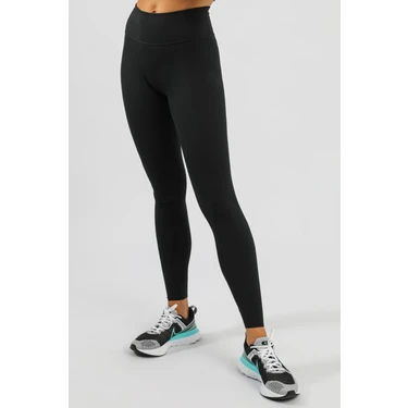 Nike Dri Fit One Luxe Full Length Leggins Women's Tigh Fit 3 Cepli Toparlayıcı Siyah