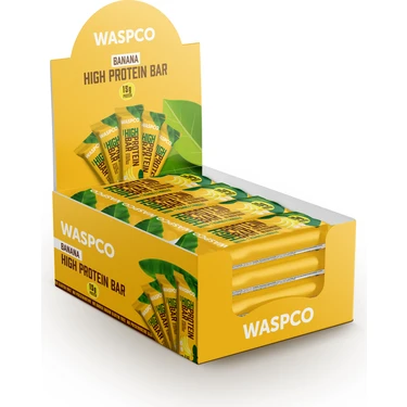 WaspCo Muzlu Yüksek Protein Bar 50g x 12