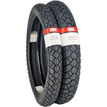 Billas Kışlık Lastik 90/90-18 ve 275-18 Takım Tl (Tubeless - Dubleks)