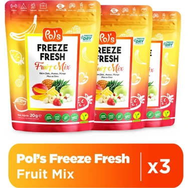 Pol's Freeze Fresh Fruit Mix 20 g x 3