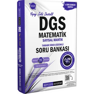 Pegem Akademi Yayıncılık Pegem Akademi 2025 DGS Matematik Sayısal Mantık Tamamı Video Çözümlü Soru