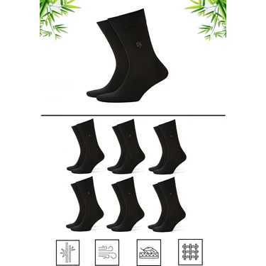 Mistero Socks 6 Çift Bambu Erkek Soket Çorap Dikişsiz,soft Sıkama ve