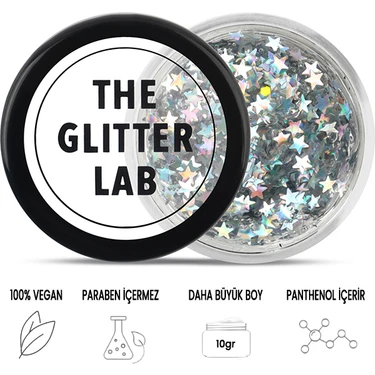 The Glitter Lab Jel Formlu Parlak Glitter - Star