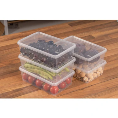 SUPERPUP Plastik Saklama Kabı Kendinden Kapaklı 1 lt 19 x 13 Fiyatı