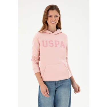 U.s. Polo Assn. Kadın Toz Pembe Sweatshirt