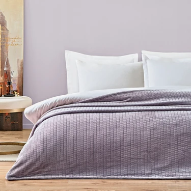 Puffy Trinity Tek Kişilik Wellsoft Battaniye - Kül