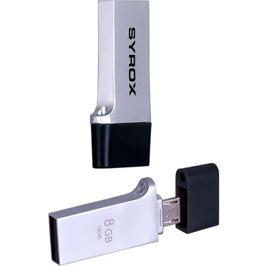 Syrox Otg8 Micro USB + USB Flash Bellek Otg