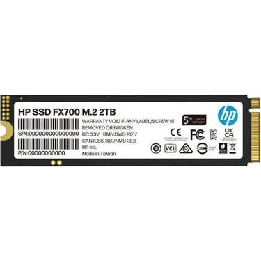 HP FX700 2TB PCI-e NVMe M.2 SSD 7200MB/s-6200MB/s