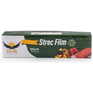 Şark Streç Streç Film 30 cm x 300 Metre Kutulu Tırtırbıçaklı Gıda Streç 1
