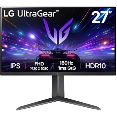 LG UltraGear 27GS65F-B 27 inç FHD 180Hz 1ms Pivot Asansör NVIDIA G-SYNC IPS Gaming