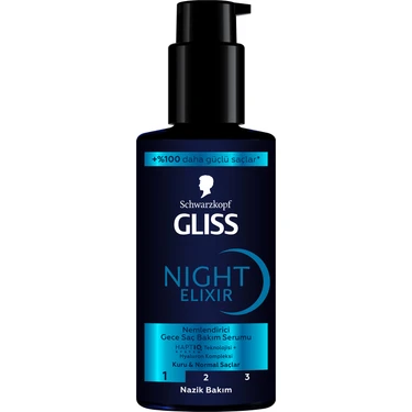 Gliss Night Elixir Nemlendirici Gece Saç Bakım