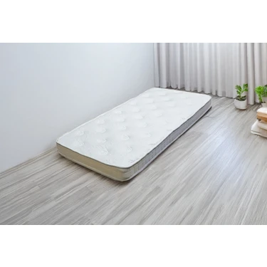 Relax Bedding Smart Kuştüyü Yatak Şiltesi, Topper (Lastikli), Nefes Alan Pamuk Örme Kumaşlı 90 X