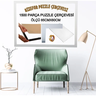 mixefor 1500 Parça Puzzle Çerçevesi Ölçü 85 x 60 cm Renk Fiyatı