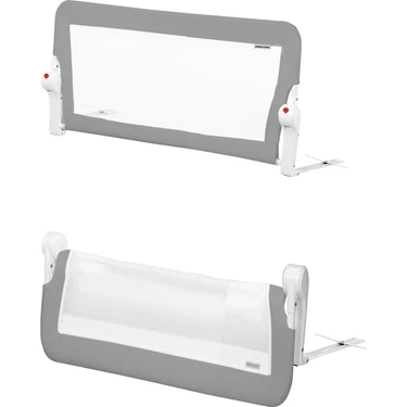 WellGro 90*65 cm Gri Yatak Bariyeri, Çocuk Yatak