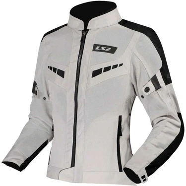 Ls2 Blade Air Yazlık Kadın Motosiklet Montu Siyah - Gri Nefes Alabilen Malzeme ile Rahat