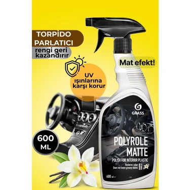 Grass Polyrole Matte Vanilyalı Torpido Temizleyici Parlatıcı (600