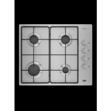 Beko Gazlı Ocaklar Ankastre İnoks Metal Tablalı 4 Gözlü 7.7 kg Güçlü Paslanmaz Çelik Yapı