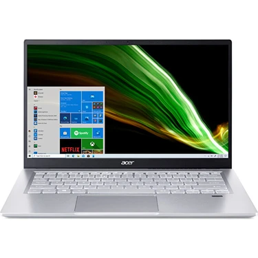 Acer Swift 3 SF314-43-R09W RYZEN7-5700U 16GB Ram 512GB SSD Amd Radeon 14'' Linux Gümüş