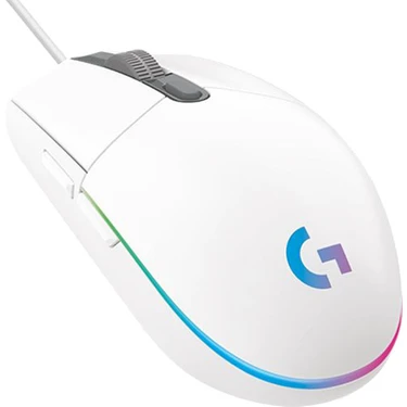 Logitech 910-005824 G102 LightSync Beyaz 8000DPI 6 Tuş Optik RGB White Kablolu Gaming (Oyuncu)