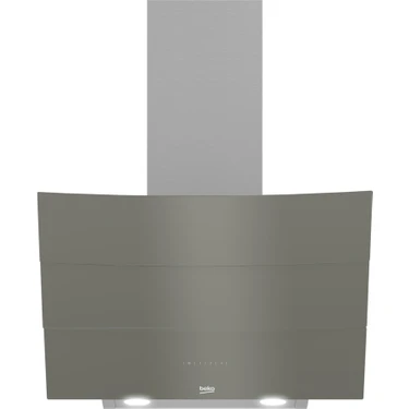 Beko Gri Eğimli Duvar Tipi Davlumbaz 60 CM Yüksek Emiş Gücü ile Sessiz Çalışma