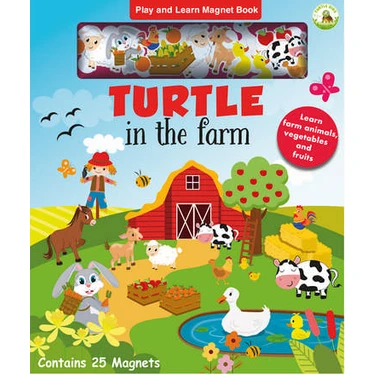 Turtle in the Farm Magnet