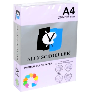 Alex Schoeller A4 Renkli Fotokopi Kağıdı 500 lü Lila (ALX