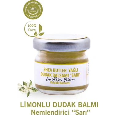 Dudak Bakım Kremi - Lip Balm (Limon Kabuğu & Shea Butter Yağlı) 29