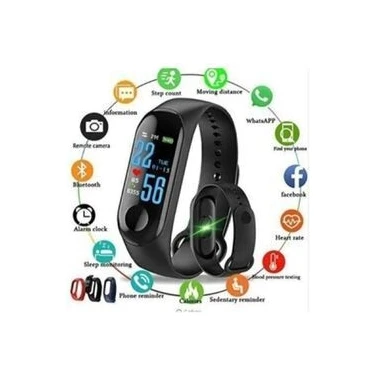 Technodia M3 Akıllı Bileklik Sport Günlük Kullanım ve Akıllı Saat Ios ve Android Tüm Telefonlara