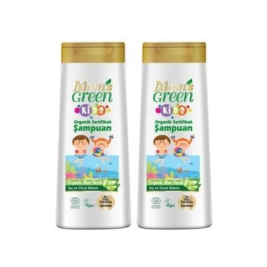 Mom's Green 2'li Set  Kids Organik Aloeveralı Çocuk Şampuanı 400