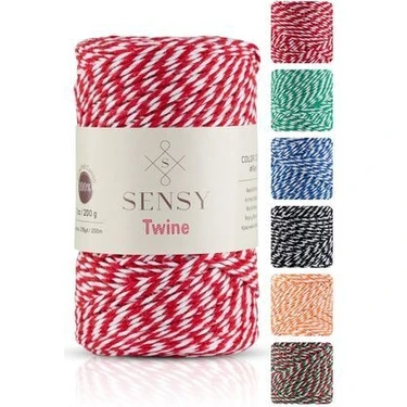 Sensy Premium 200 Metre 200 G Paket Ip Hediye Paketleme Ipi Marteniçka Ipi Twine