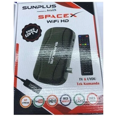 Sunplus Spacex Wifi Hd Çanaklı-Çanaksız Dahili Wi-Fi Full Hd Sinema Paketli Uydu Alıcısı - Akıllı