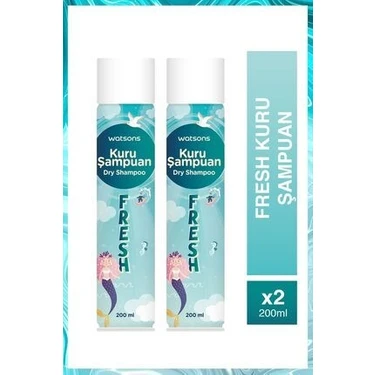 Watsons Kuru Şampuan Fresh 200 ml 2'li