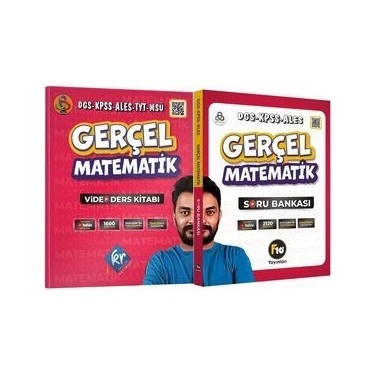 Kr Akademi Yayınları Gerçel Matematik DGS KPSS ALES Video Ders Kitabı ve Soru Bankası