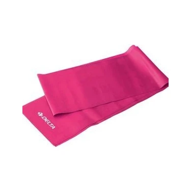 Delta Orta Sert Pilates Bandı 120 x 15 Cm Egzersiz Direnç Lastiği Kişisel Kullanım