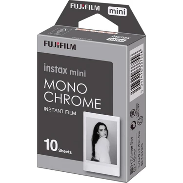 Mg Store Instax Mini Film Monochrome/siyah-Beyaz Desenli Tekli, 10