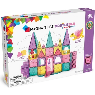Magna-Tiles Castle Dlx + Micromags - Prenses Şatosu 48 Parça Fiyatı