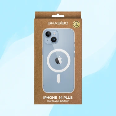 Spasibo Apple iPhone 14 Plus Clear Magsafe Şeffaf Kılıf | 2 Fiyatı