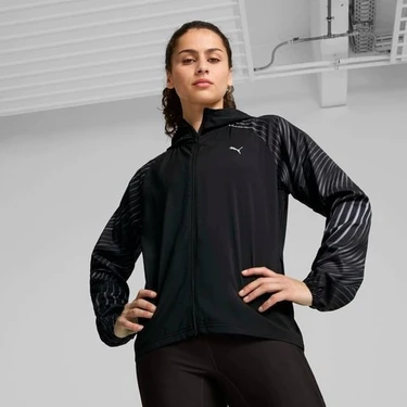 Puma Run Favorıte Aop Kadın Ceket Siyah - 52403582 L -