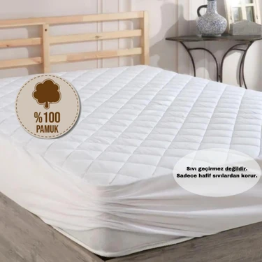 Formeya Pamukkale Alez Kapitone Fitted Yatak Koruyucu %100 Pamuk Alez (16