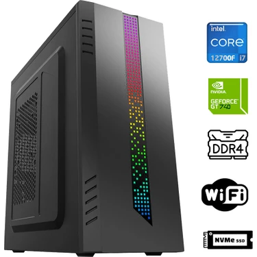 Xaser XSR913 I7 12700F 16GB Ram 256GB M.2 Nvme SSD 4gb GT740 Ofis Hazır