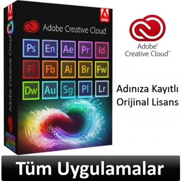 Adobe Creative Cloud (Tüm Uygulamalar) - 1 Aylık Abonelik